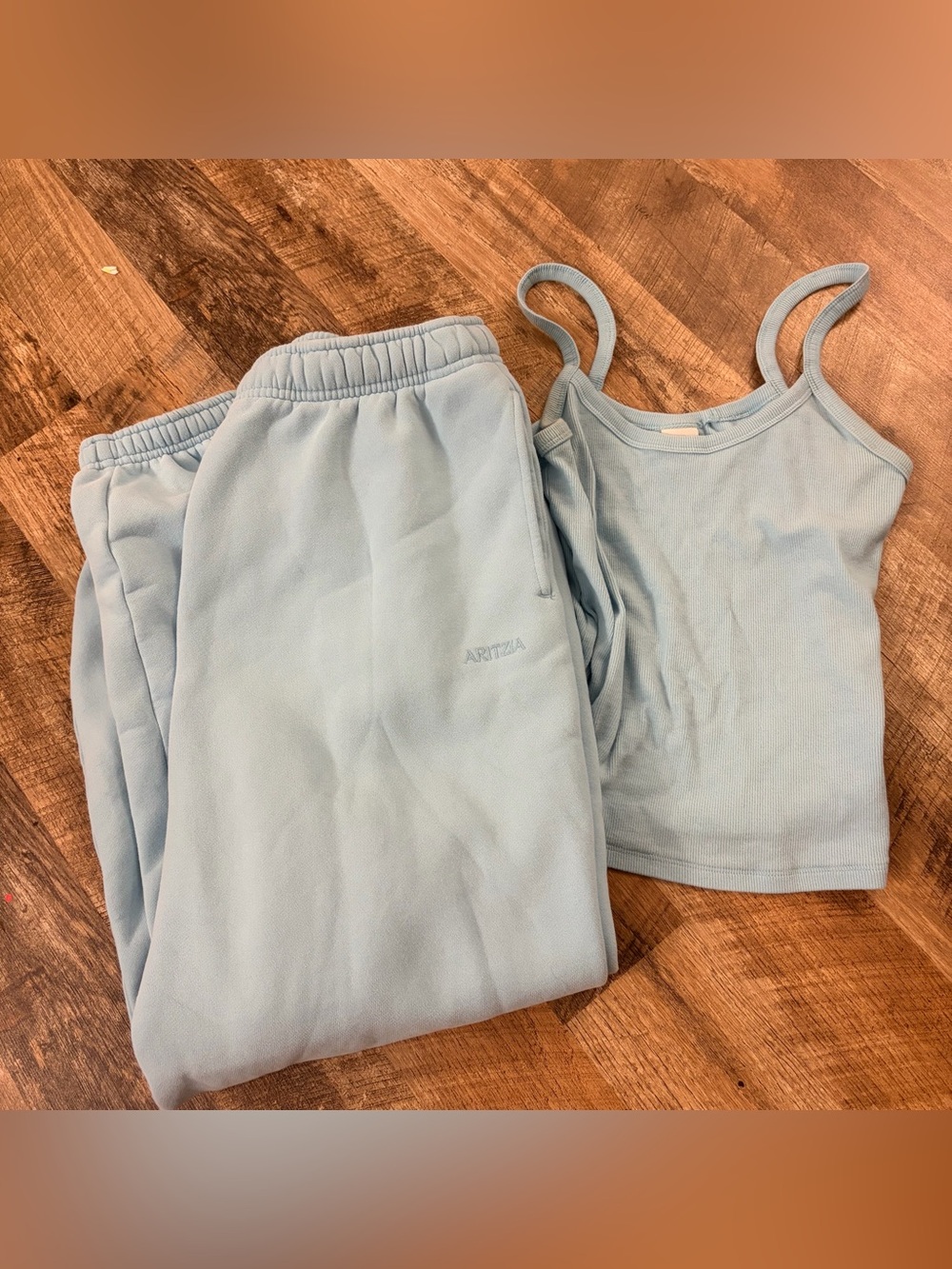 Aritzia tank top and sweatpant set